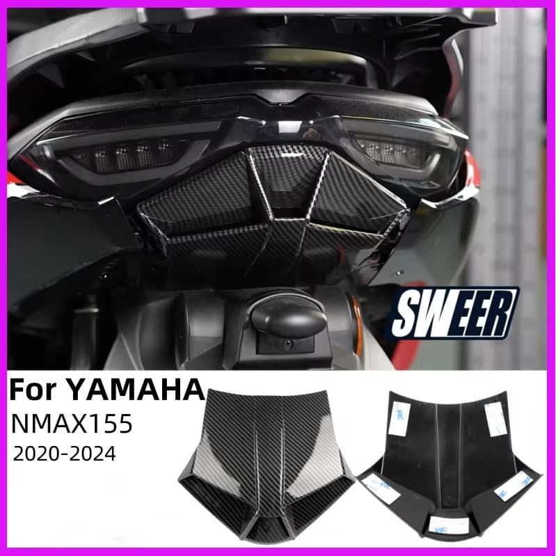 สําหรับ YAMAHA NMAX155 NMAX125 NMAX 155 N-MAX 125 ดัดแปลงอุปกรณ์เสริมรถจักรยานยนต์ด้านหลังไฟท้ายฝาครอบป้องกัน Decorative2020-2023