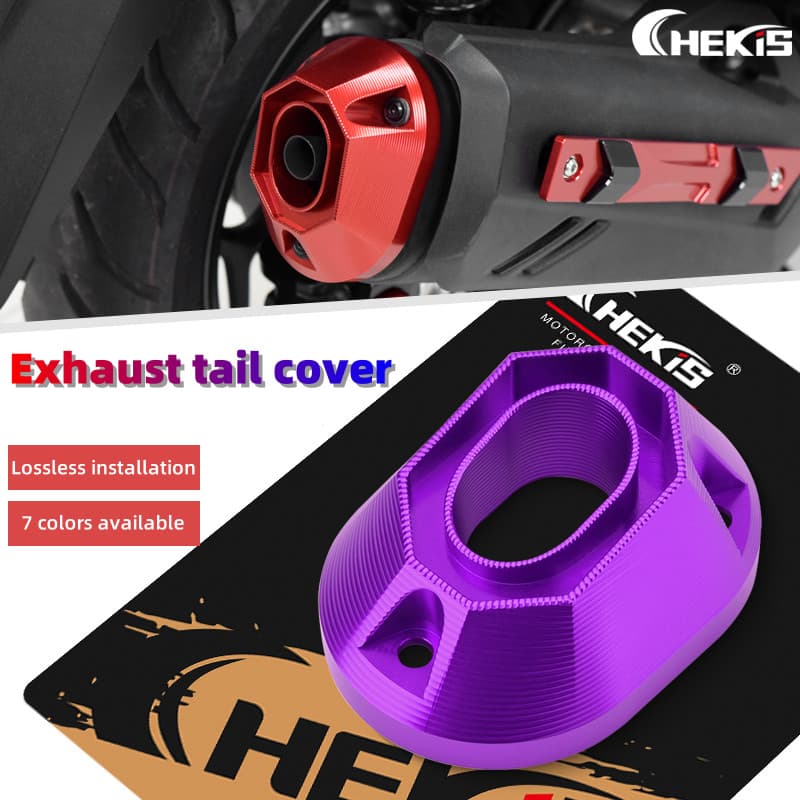 Chekis สําหรับ HONDA PCX160 Click160 Vario160 ดัดแปลงท่อไอเสียป้องกันหางฝาครอบ anti-scalding และ anti-scratch หมวกอุปกรณ์ตกแต่ง PCX VARIO CLICK 160