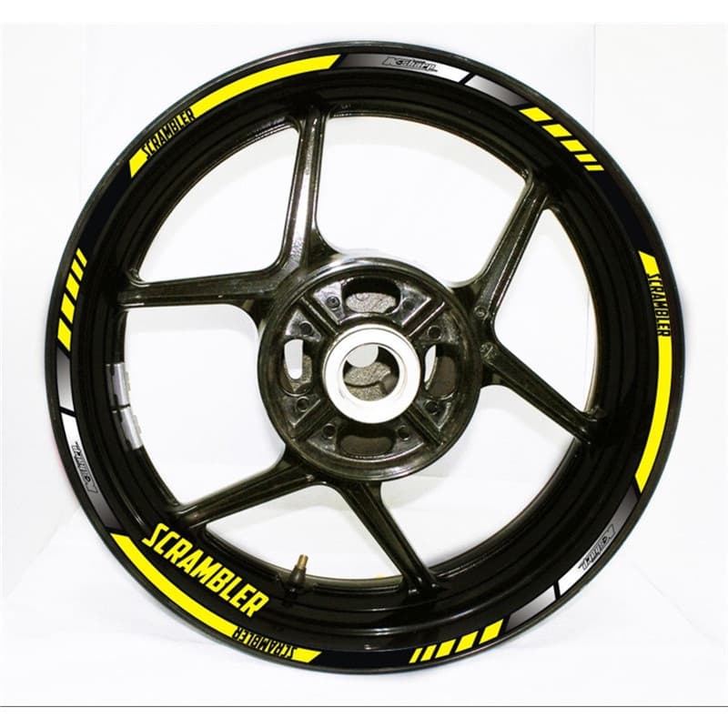 โปรโมชั่น DUCATI DUCATI scrambler สติ๊กเกอร์ติดมอเตอร์ไซค์กันน้ําสะท้อนแสงล้อขอบรูปลอก 8 สี