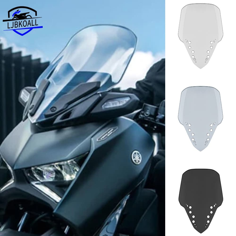 Ljbkoall XMAX X-MAX 300 กระจกกันลม อุปกรณ์เสริมรถจักรยานยนต์ สําหรับ Yamaha X-MAX300 XMAX300 2023 2024