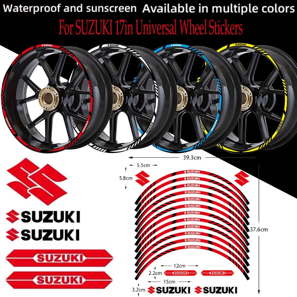 ล้อสะท้อนแสง 17 นิ้ว สําหรับรถจักรยานยนต์ Suzuki พร้อม Kalis Water From Falcon Gixxer SF 250 GSX R150 GSX-S1000 S1000F GSX-R1000 GSX-1250FA