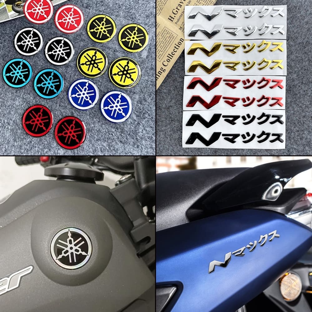 สติกเกอร์โลโก้ N-MAX 3D กันน้ํา สําหรับติดตกแต่งรถมอเตอร์ไซค์ Yamaha NMAX 155 N-MAX NMAX155 125 150