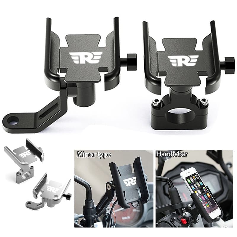 REALZION ที่วางโทรศัพท์มือถือสําหรับ Royal Enfield Himalayan 411 400 Bullet/Meteor/Classic 350 500 Interceptor 650 Hunter 350 INT650 1 ชิ้น