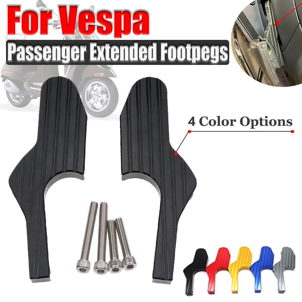 จัดส่งในไทย ตัวต่อพักเท้า Vespa GTS150 300 พักเท้า  GTS เสริมความกว้างในการวางเท้า อุปกรณ์เสริมvespa
