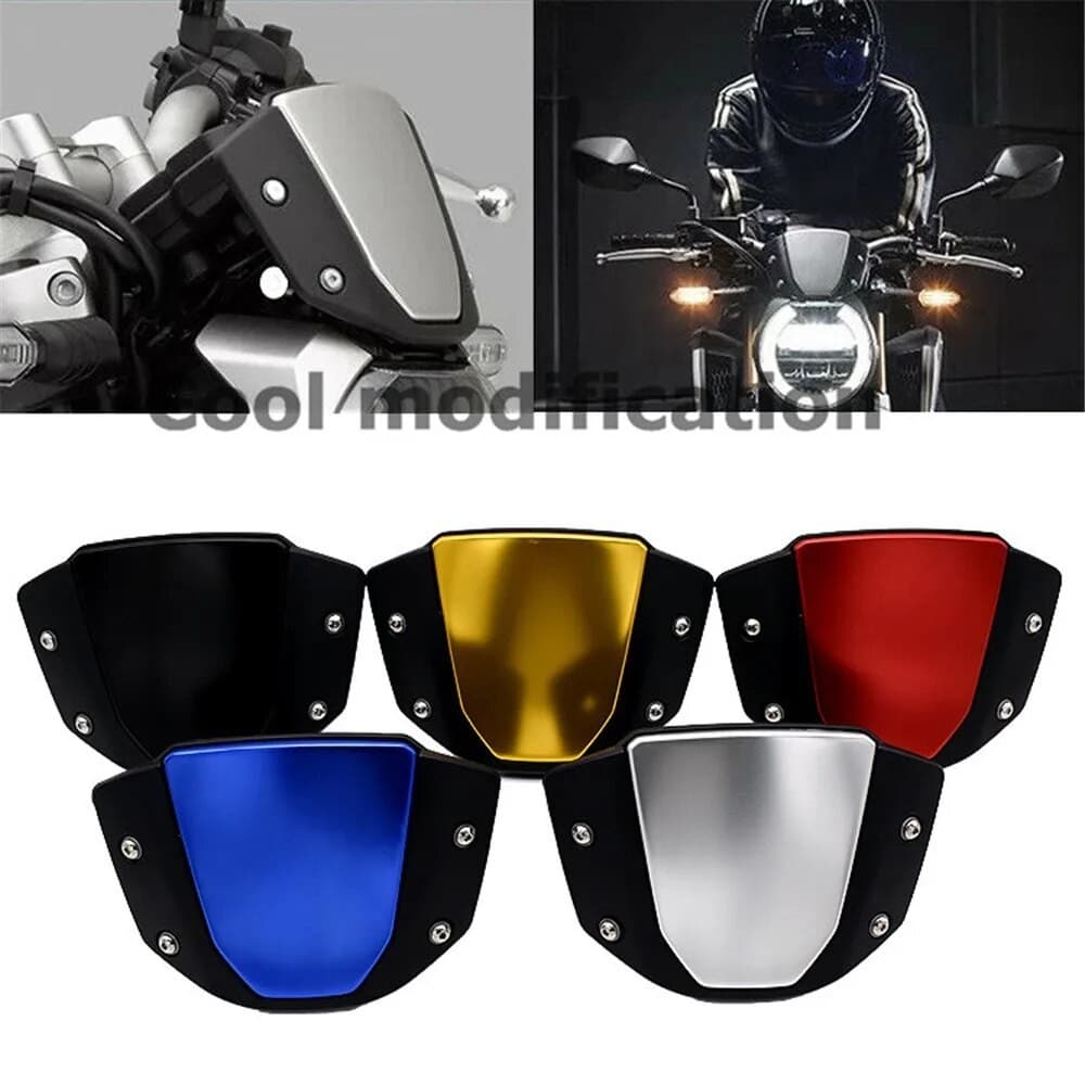 อุปกรณ์เสริมรถจักรยานยนต์ดัดแปลง Wind Deflector กระจกสําหรับ Honda CB150R CB250R CB300R 2019-2021 หน้าจอด้านหน้า WindScreen