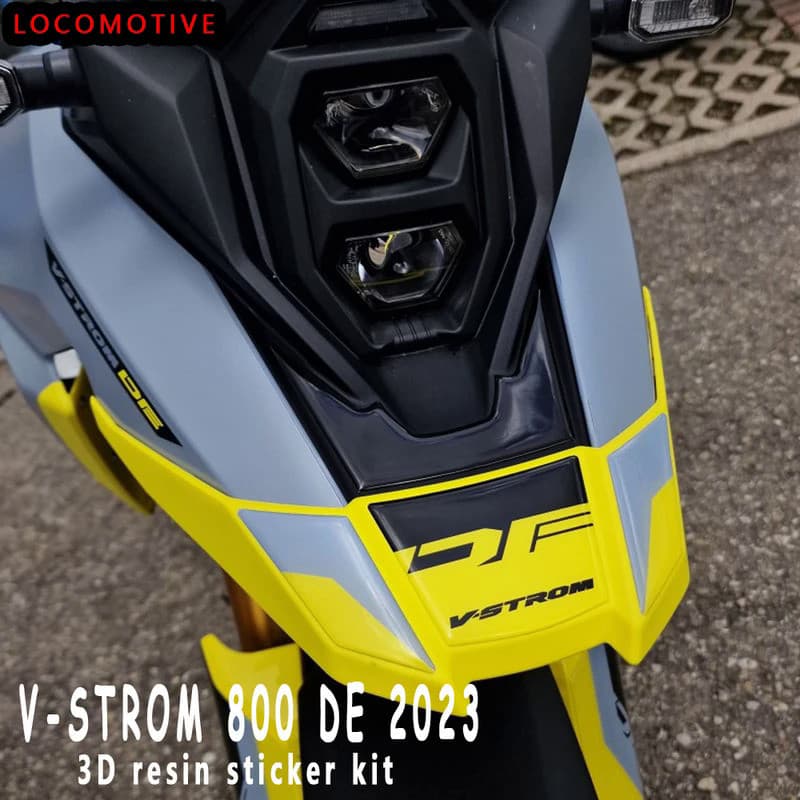 LS NEW V Strom 800DE Accessories Toe Protection 3D Epoxy Resin Sticker Protection Kit For Suzuki V Strom 800 DE VStrom 8