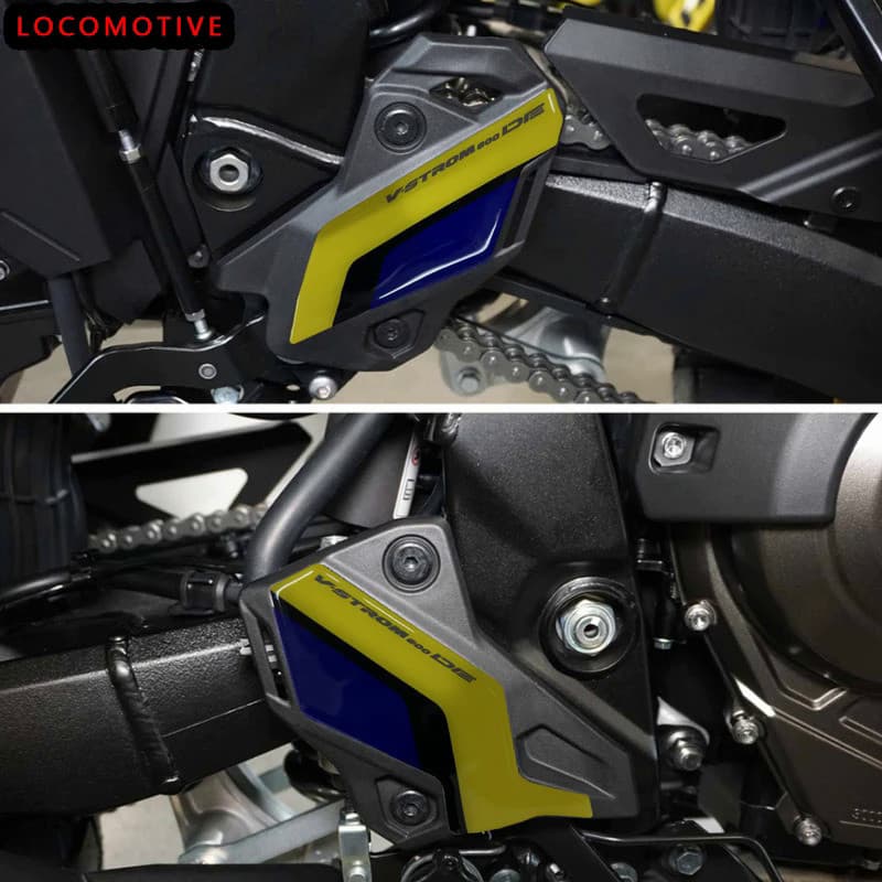 LS VStrom 800DE Motorcycle Accessories 3D Epoxy Resin Sticker Door Sill Protection For Suzuki V Strom 800DE V-Strom 800 