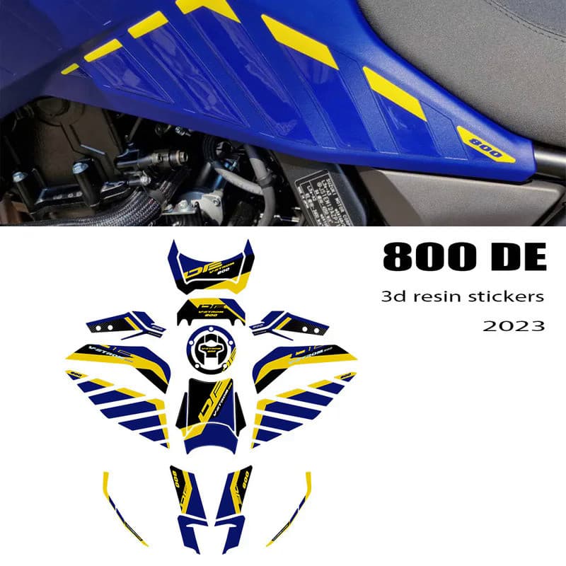 LS NEW 2023 V-STROM 800DE Motorcycle Accessories 3D Epoxy Protection Sticker Decal For Suzuki V-STROM 800DE Vstrom 800 D