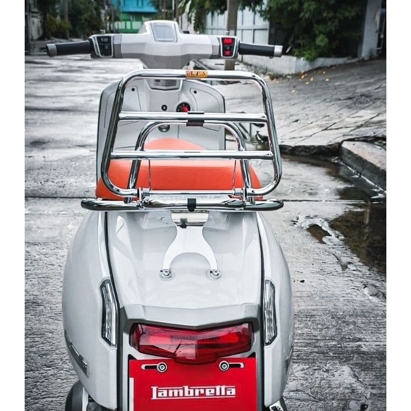ท้ายเบาะ ใหม่!! ตะแกรง หลัง พับสปริง G350 ตะแกรง Lambretta หนา ดีไซน์ สวย พับได้ ติดกระเป๋าได้ ติดตั้งง่าย 