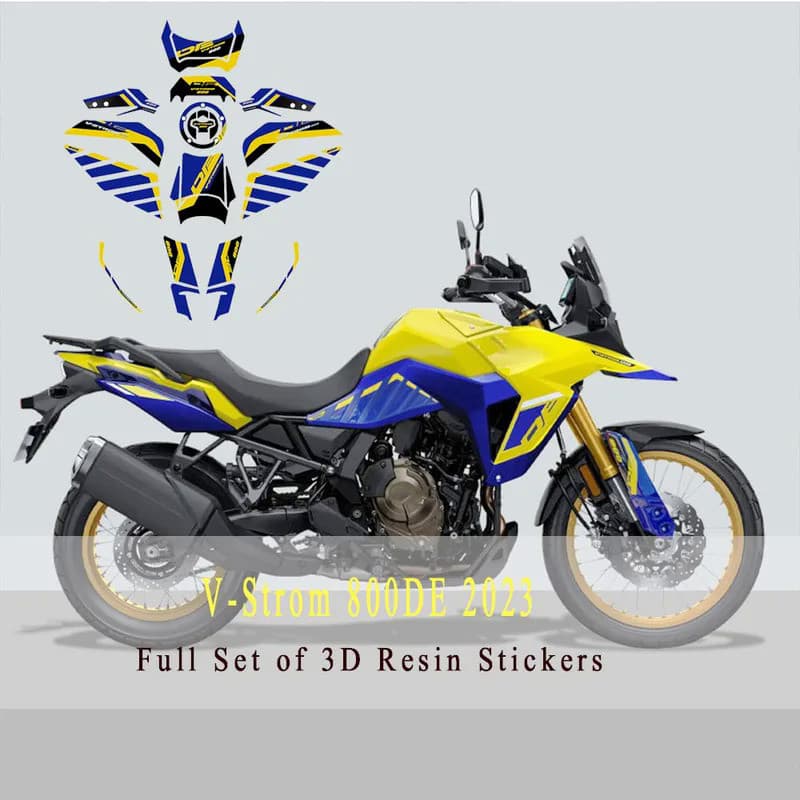 LS For SUZUKI V-STROM 800DE Vstrom 800 DE 2023 NEW 2023 V-STROM 800DE Motorcycle Accessories 3D Epoxy Protection Sticker