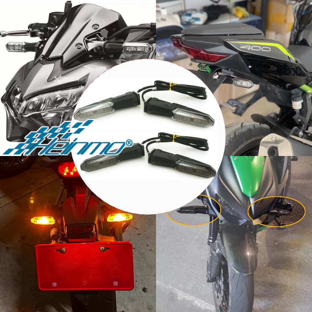 ไฟเลี้ยว สําหรับ KAWASAKI Z125 250 300 400 650 750 800 900 1000 SX KLZ VERSYS1000 KLEVERSYS650 VERSYS-X300 ZRX1200 NINJA1000 650 400 250 300 125 ZX6R Z 