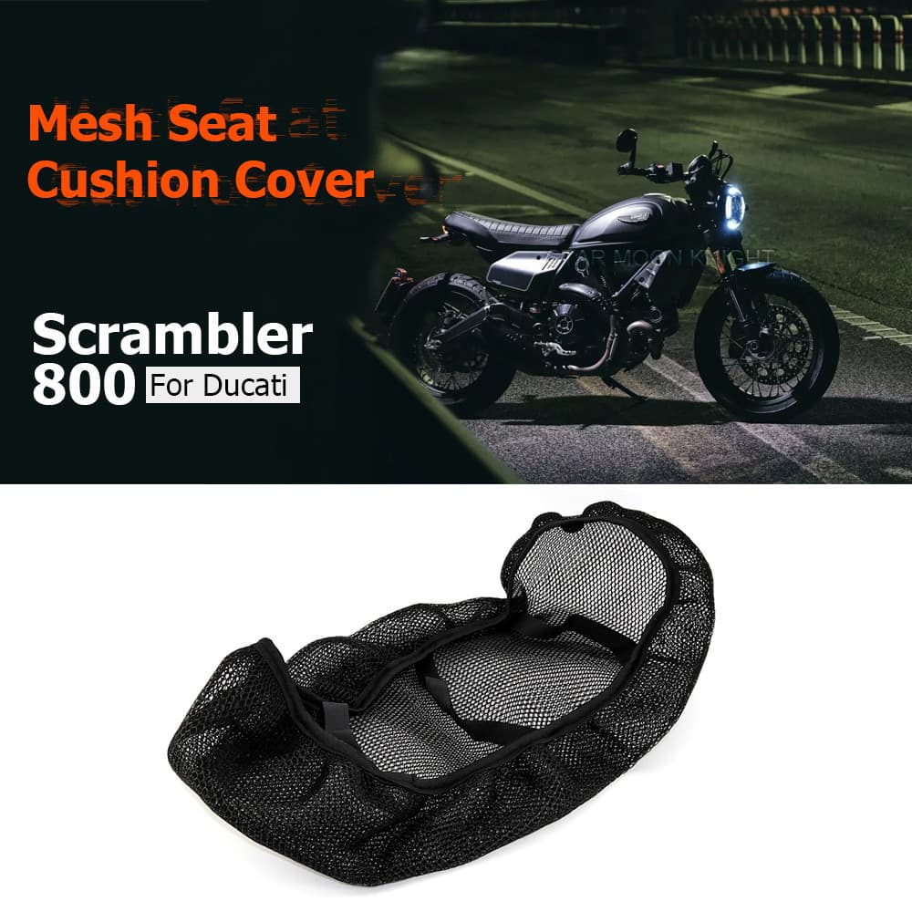 ผ้าคลุมเบาะที่นั่งรถจักรยานยนต์ กันน้ํา ระบายอากาศ สําหรับ Ducati Scrambler 800 Scrambler800