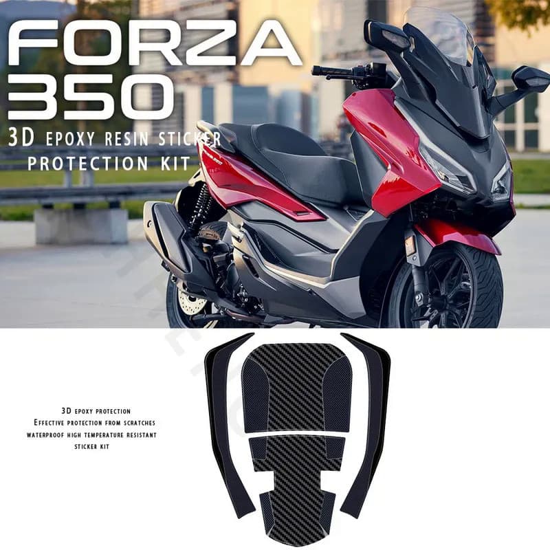 LS for Honda Forza 350 NSS 350 Forza350 NSS350 Motorcycle Accessories Protector 3D Epoxy Resin Sticker 2021 2022 2023