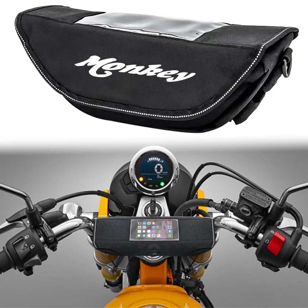 สําหรับ Honda Monkey 125 Monkey 125 Z125 รถจักรยานยนต์ Grip กระเป๋ากันน้ํากระเป๋าเดินทาง GPS กระเป๋าหน้าจอ