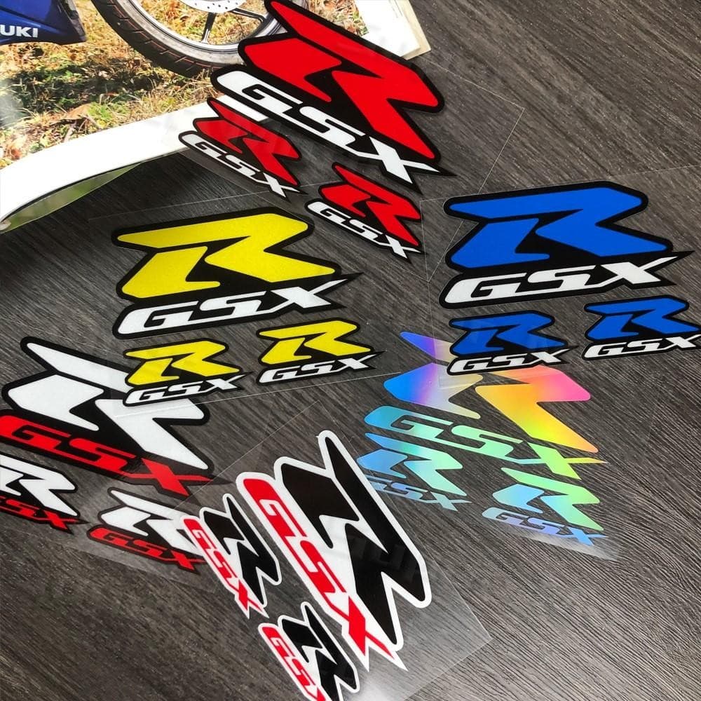 สะท้อนแสงรถจักรยานยนต์ Racing สติกเกอร์ GSXR โลโก้ Decal อุปกรณ์เสริมกันน้ําสําหรับ SUZUKI gsx-R150 125 gsx 250 r gsx-r 600 750 1000 K1 K2 K3 K4 K5 K6 K7 K8