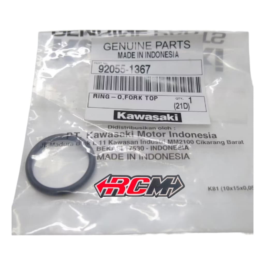 92955-1867 ORDING O - RUBBER RING SHOCK ฝาครอบ FRONT SHOCK NINJA 150 R SS 2-STOKE T KLX ORIGINAL KAWASAKI KGP ORIGINAL