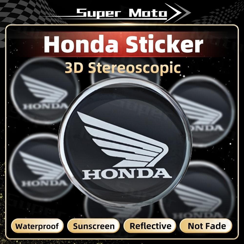 3dเจลhondaโลโก้รถจักรยานยนต์รอบสติกเกอร์ถังdecal Wing Emblemตกแต่งRacingสกู๊ตเตอร์สําหรับHonda CB150R CB500X PCX150 Wave 125 CRF250L Africa Twin
