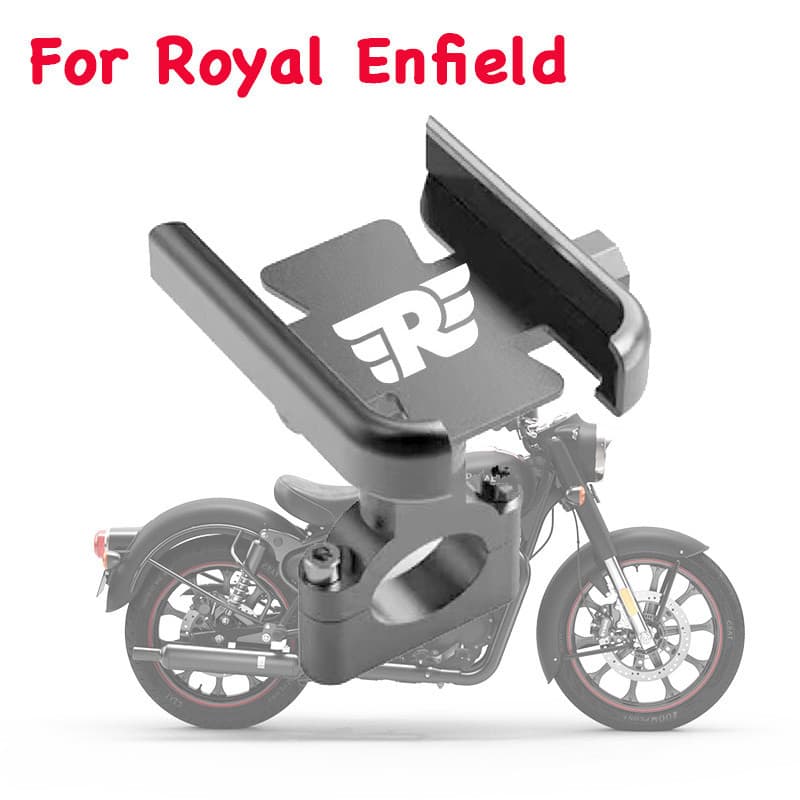 ที่วางโทรศัพท์มือถือ ติดกระจกมองหลัง 650 องศา สําหรับรถจักรยานยนต์ Royal Enfield Bullet Metreor Classic 350 500