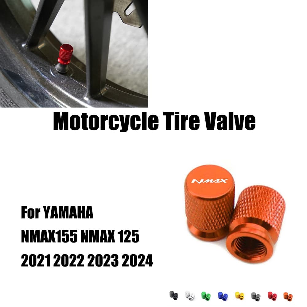 สําหรับ YAMAHA NMAX155 N MAX NMAX 155 N-MAX 125 ทุกปี CNC รถจักรยานยนต์ล้อยางวาล์ว Air Port Stem Cap Cover Airdust กันน้ํา