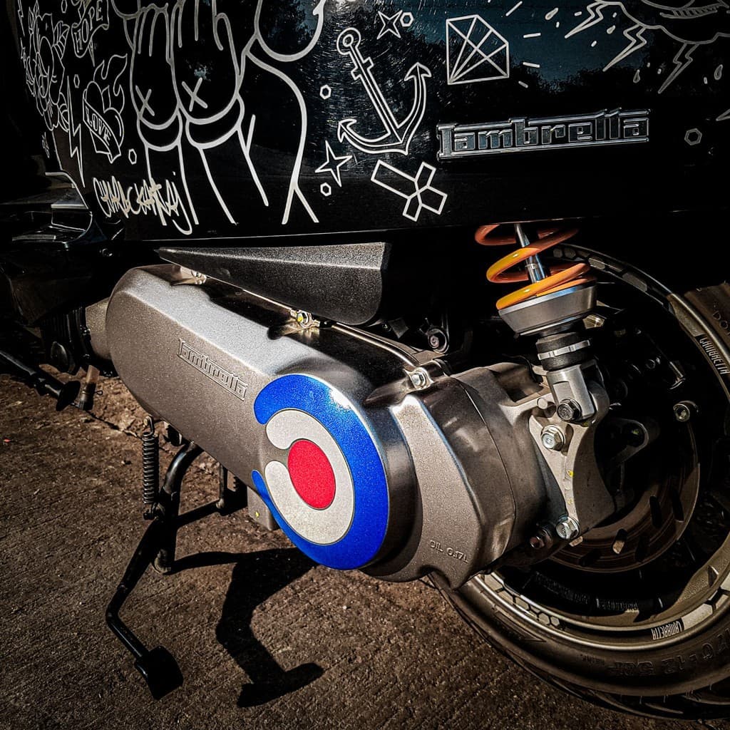ติดง่ายไม่ยาก สติ๊กเกอร์ไดคัท Lambretta ลาย "MODS" 3M สะท้อนแสงกันความร้อน สำหรับ Lambretta v125/v200