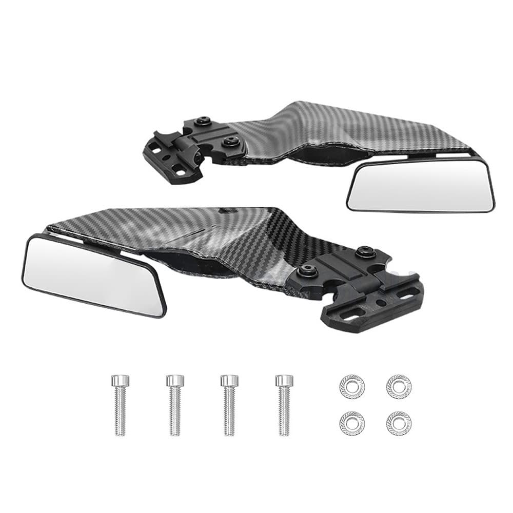 Universal Racing กระจกมองหลังรถจักรยานยนต์ลมปีกกระจกมองข้างสําหรับ Honda CBR 125 CBR250R ABS CBR500R CBR600F F2 F3 F4 F4I