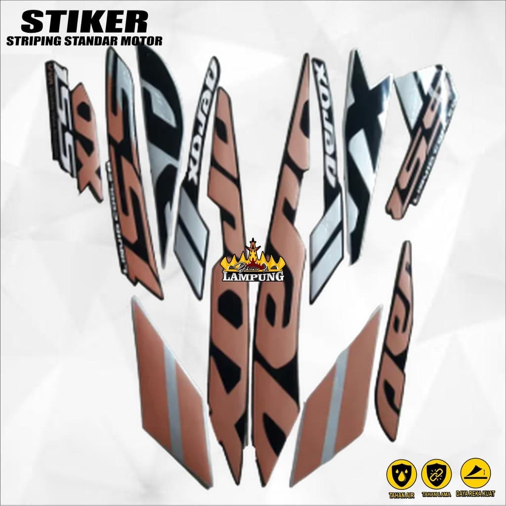 Yamaha Aerox 155 2019 Standard Striping Aerox 2019 Body Stickers Aerox 155 2019 Body Strips
