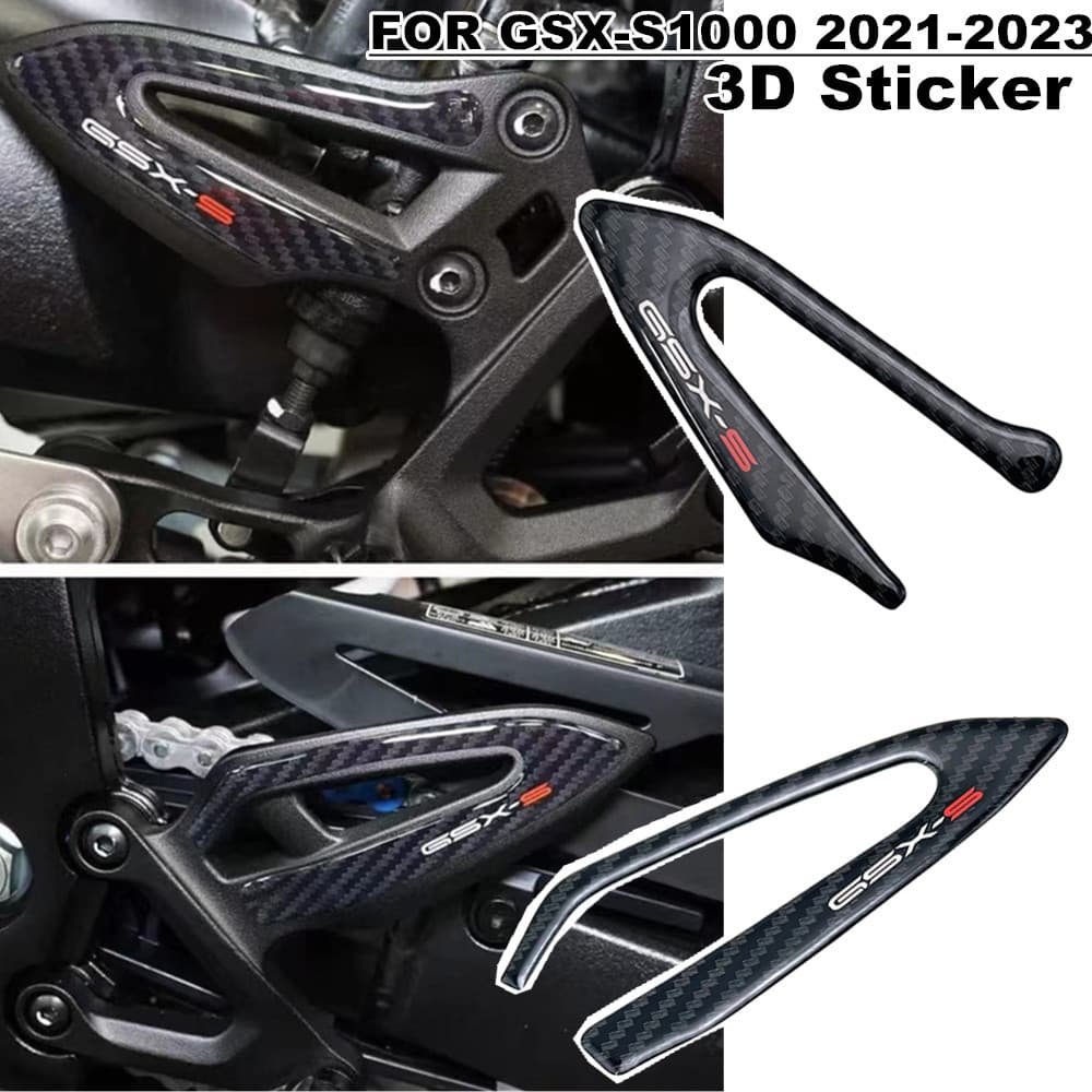 ใหม่ 3D สติกเกอร์รถจักรยานยนต์ส้น Pad สําหรับ Suzuki gsx-s1000 gsx s1000 gsx s1000 2021 2022 2023