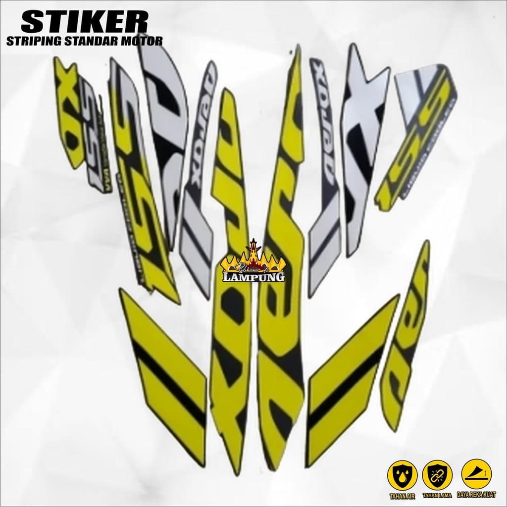 Yamaha Aerox 155 2019 Standard Striping Aerox 2019 Body Stickers Aerox 155 2019 Body Strips