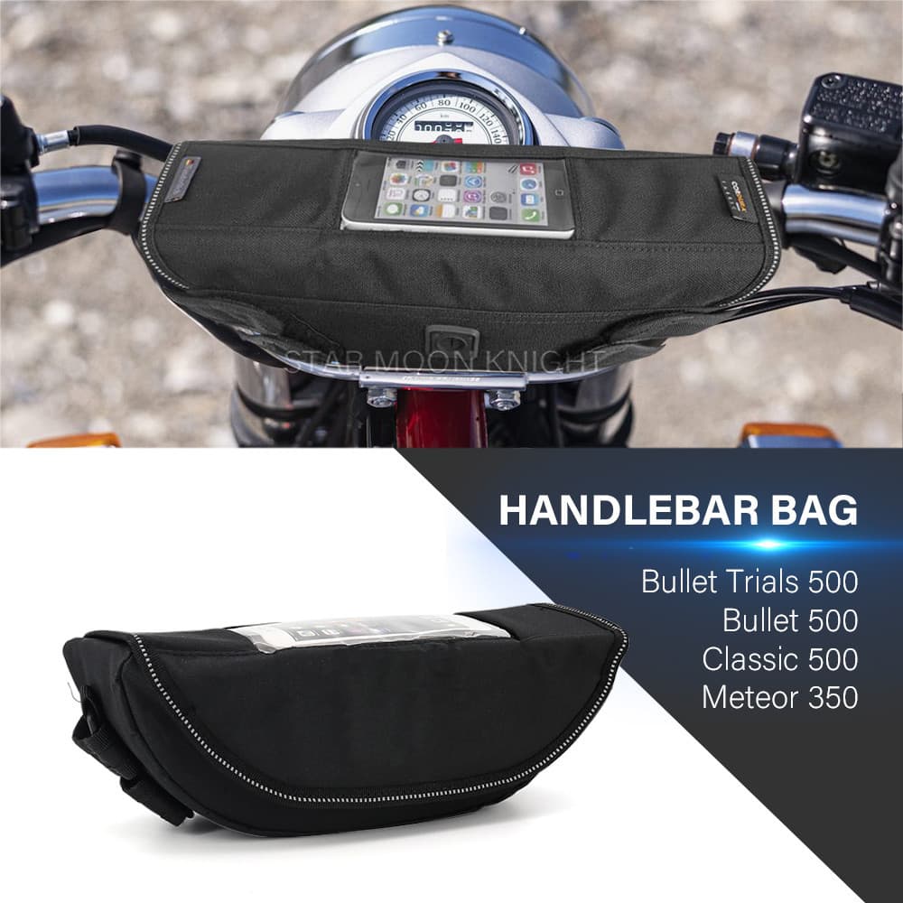 สําหรับ Royal Enfield Bullet Trials 500 Classic 500 Meteor350 Bullet รถจักรยานยนต์กระเป๋ากันน้ําที่เก็บกระเป๋าแฮนด์กระเป๋าเดินทางเครื่องมือ