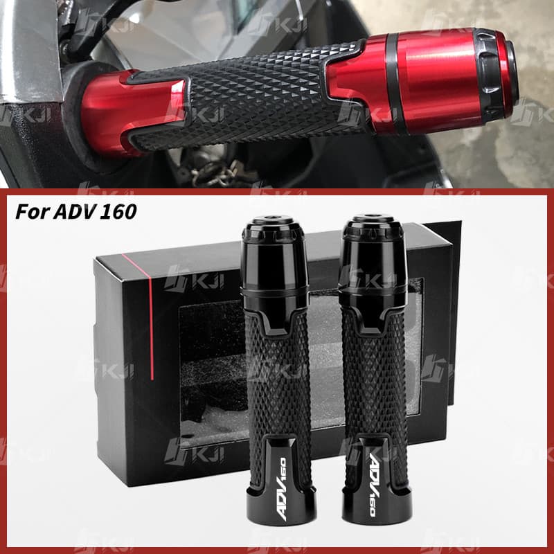 สําหรับ Honda ADV 160/150 ปลอกแฮนด์ยางพร้อมน้ําหนักปลายบาร์ลื่นจับคันเร่ง Grip Slider