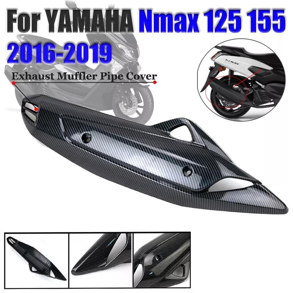 WA For Yamaha N-MAX 155 NMAX 155 NMAX155 N-MAX155 Exhaust Muffler Pipe Heat Shield Protector Thermal Insulation Cover Pr