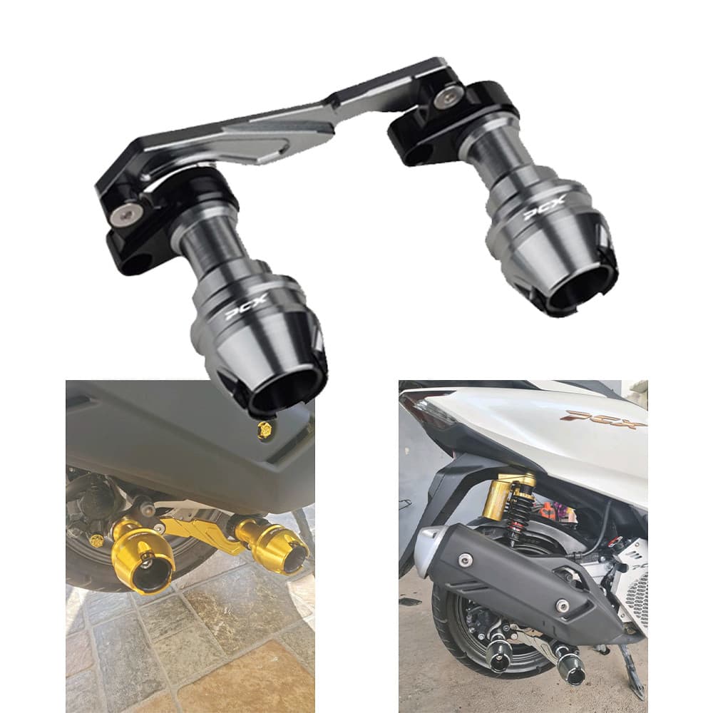 สําหรับ HONDA Pcx 160 150 125 Muffler Slider ไอเสีย Protector กรอบ Sliders อุปกรณ์เสริม 2 ชิ้น PCX160 PCX150 PCX125