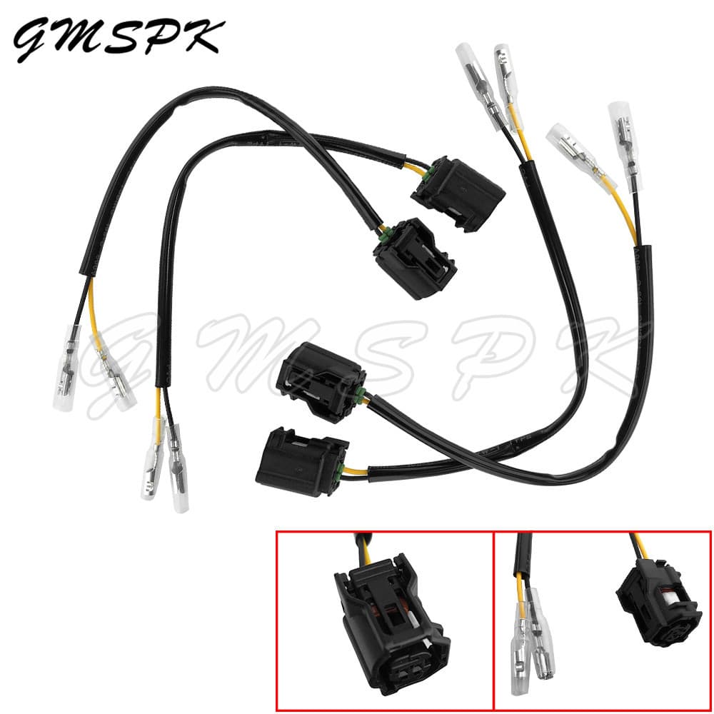 Fit สําหรับ Yamaha MT10 MT-10 MT-09 MT-03 YZF R1 R6 รถจักรยานยนต์ 2 สายไฟเลี้ยวอะแดปเตอร์สายไฟปลั๊กอุปกรณ์เสริม