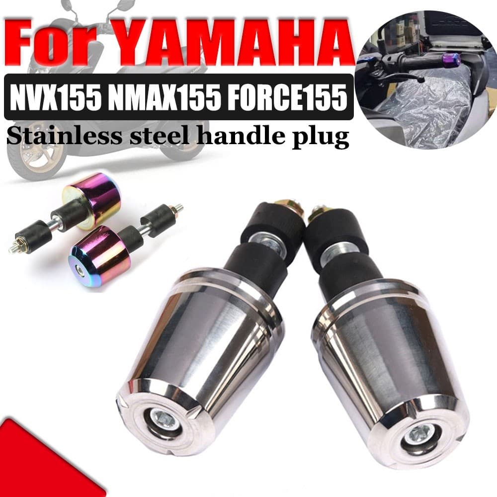 WA สำหรับ Yamaha NMAX155 NVX155 FORCE155 NMAX NVX 155อุปกรณ์เสริมรถจักรยานยนต์ Handlebar Counterweights Grips จับบาร์ En