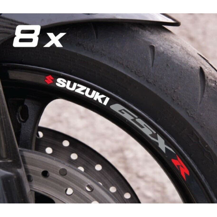 Suzuki GSX R รถจักรยานยนต์ล้อ Decals ขอบสติกเกอร์ Stipes ลามิเนต Fit สําหรับ Suzuki GSX-R 600 750 1000 GSXR