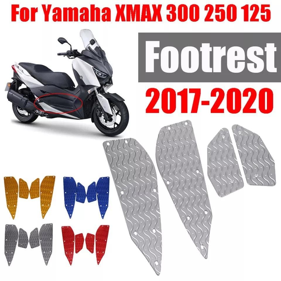 WA Motorcycle Footrest Foot Pad Pedal Plate Parts For YAMAHA X-MAX 300 XMAX 300 XMAX 125 XMAX 250 XMAX 400 XMAX300 2017-