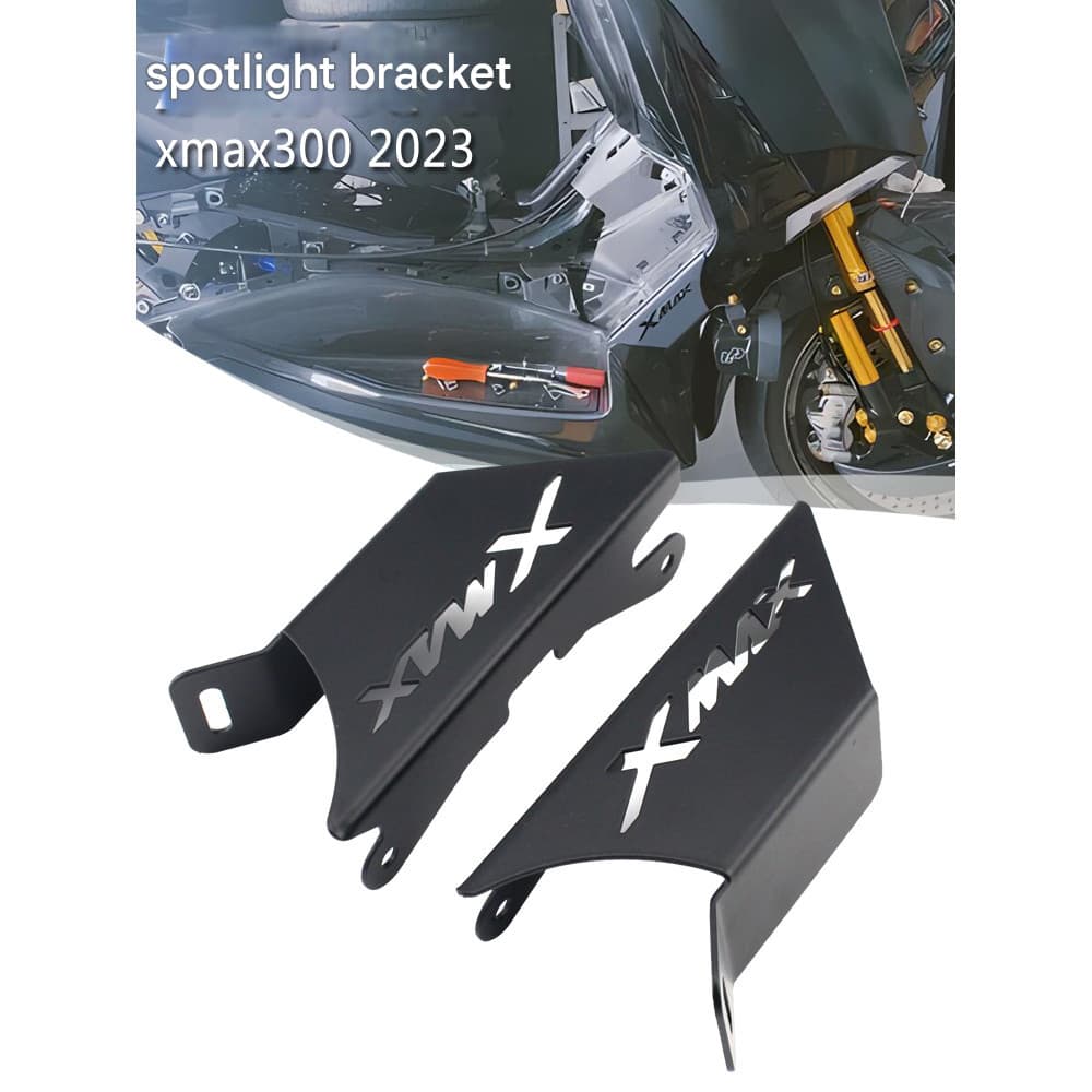 สำหรับ Yamaha XMAX300 X-MAX 300 XMAX 300 X-MAX300 2023 ขายึดสปอตไลท์ ขายึดไฟตัดหมอกแบบสปอร์ต ขายึดไฟตัดหมอก ขาตั้งไฟเสริม อุปกรณ์เสริมสำหรับรถจักรยานยนต์