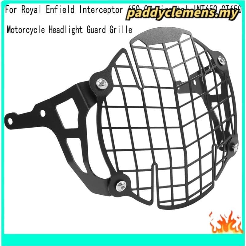 รถจักรยานยนต์ไฟหน้า Guard Grille Cover Protector สําหรับ Royal Enfield Interceptor 650 Continental INT650 GT650