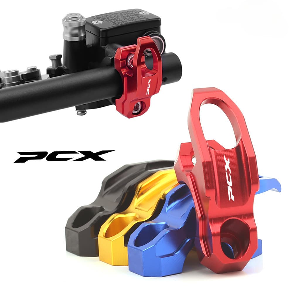 สําหรับhonda PCX 125 PCX125 PCX 150 PCX150 PCX 160 24 อุปกรณ์เสริมรถจักรยานยนต์CNCอลูมิเนียมหมวกกันน็อคHook Holder Clamp Bracketกระบอก