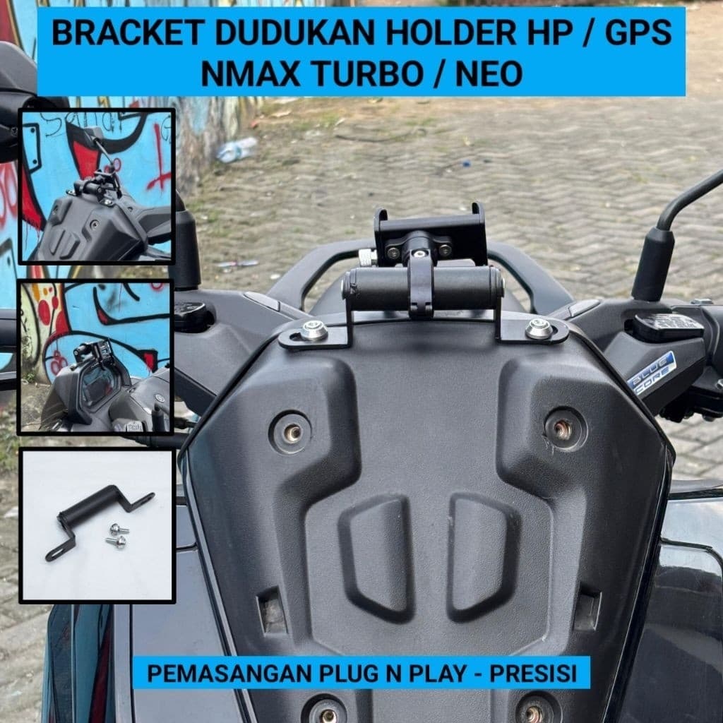ขายึดโทรศัพท์มือถือ HP GPS สําหรับ Nmax Turbo - Nmax Neo S - Nmax 2025 ป้องกันการสั่นสะเทือนคุณภาพดีที่สุด