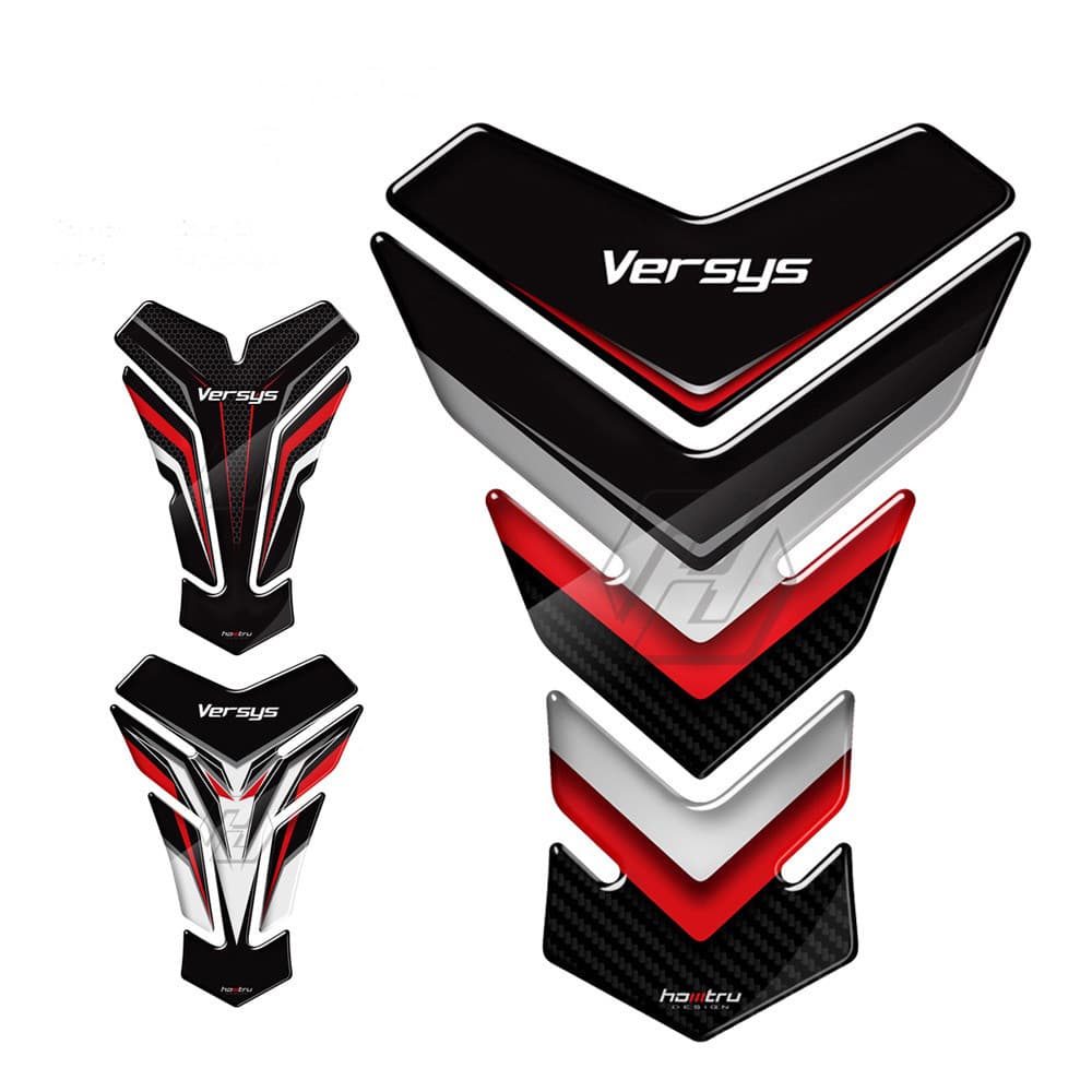 สําหรับ Kawasaki Versys 650/650LT 1000 Versys-X300 3D เรซิ่นรถจักรยานยนต์ Pad Protector สติกเกอร์
