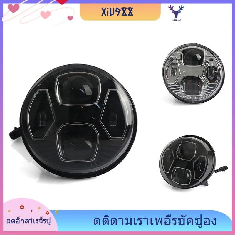 [xiu988.th] อุปกรณ์เสริมรถจักรยานยนต์ด้านหน้า LED ไฟหน้าไฟหน้าสําหรับ Vespa Gts300 Gts300 Gts300 GTS 300 GTS 300
