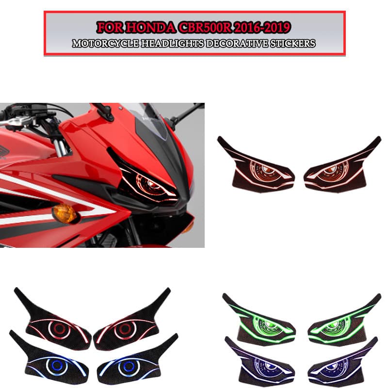 สําหรับ Honda CBR500R CBR650R CBR 500R 650R 2016-2023 สติกเกอร์รถจักรยานยนต์ไฟหน้าสติกเกอร์ตกแต่งกันน้ําอุปกรณ์เสริมภายนอก