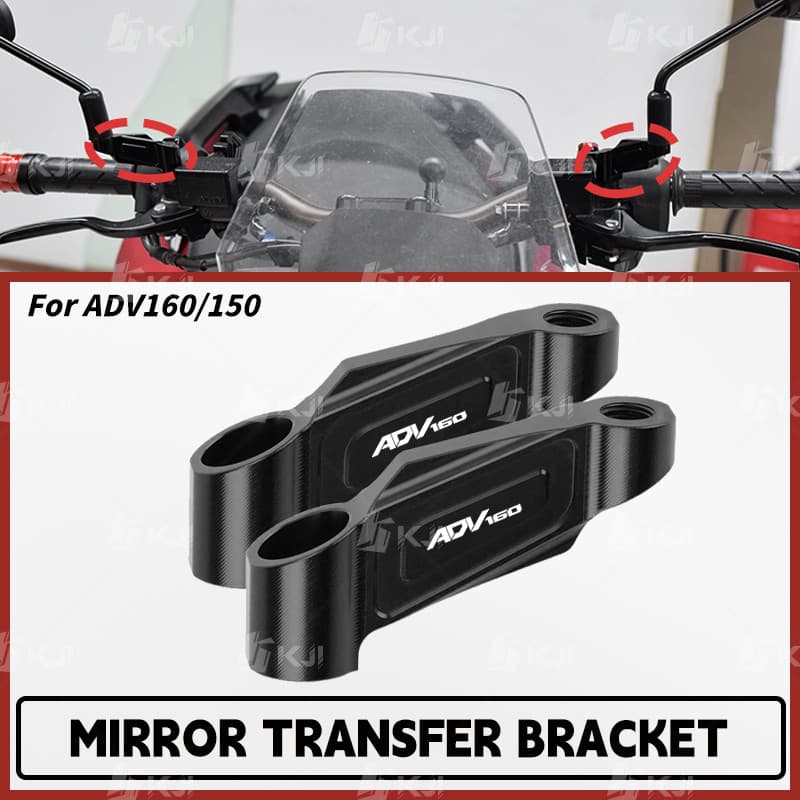 สําหรับ Honda ADV160/ADV150 กระจกมองหลัง Extender อะแดปเตอร์กระจก Mount Riser Extension Bracket อุปกรณ์เสริมชิ้นส่วน
