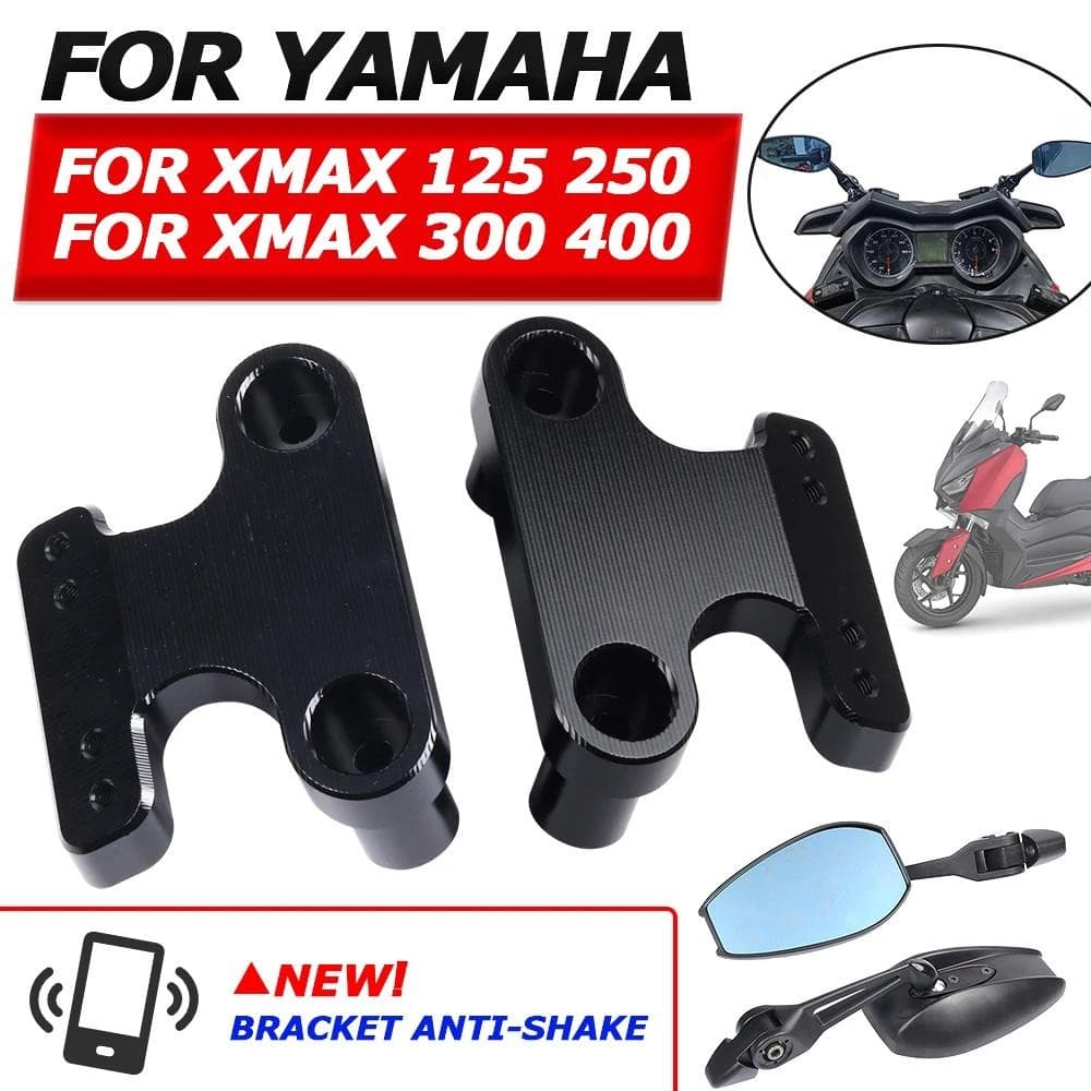 ขายึดชิว ขายึดกระจก สําหรับ YAMAHA XMAX300 XMAX250 400 125 2017-2022 XMAX งานCNC ติดกระจก R3