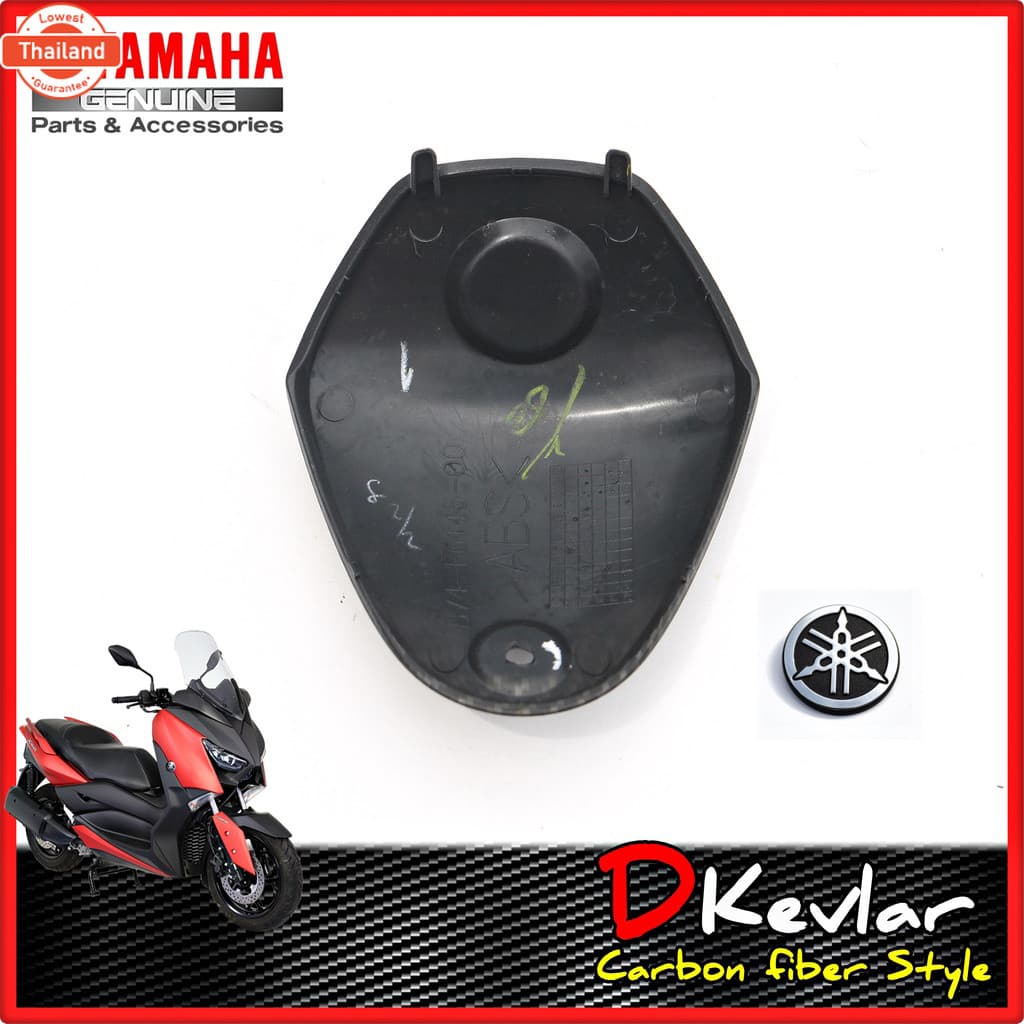 ฝาครอแฮนด์ชิ้นน + LOGO YAMAHA XMAX,XMAX 2023 ใหม่ เคฟล่าดำ เคฟล่าร์แดง  D-Kevlar Duke Shop  YAMAHA XMAX 300 เคฟล่าxmax c