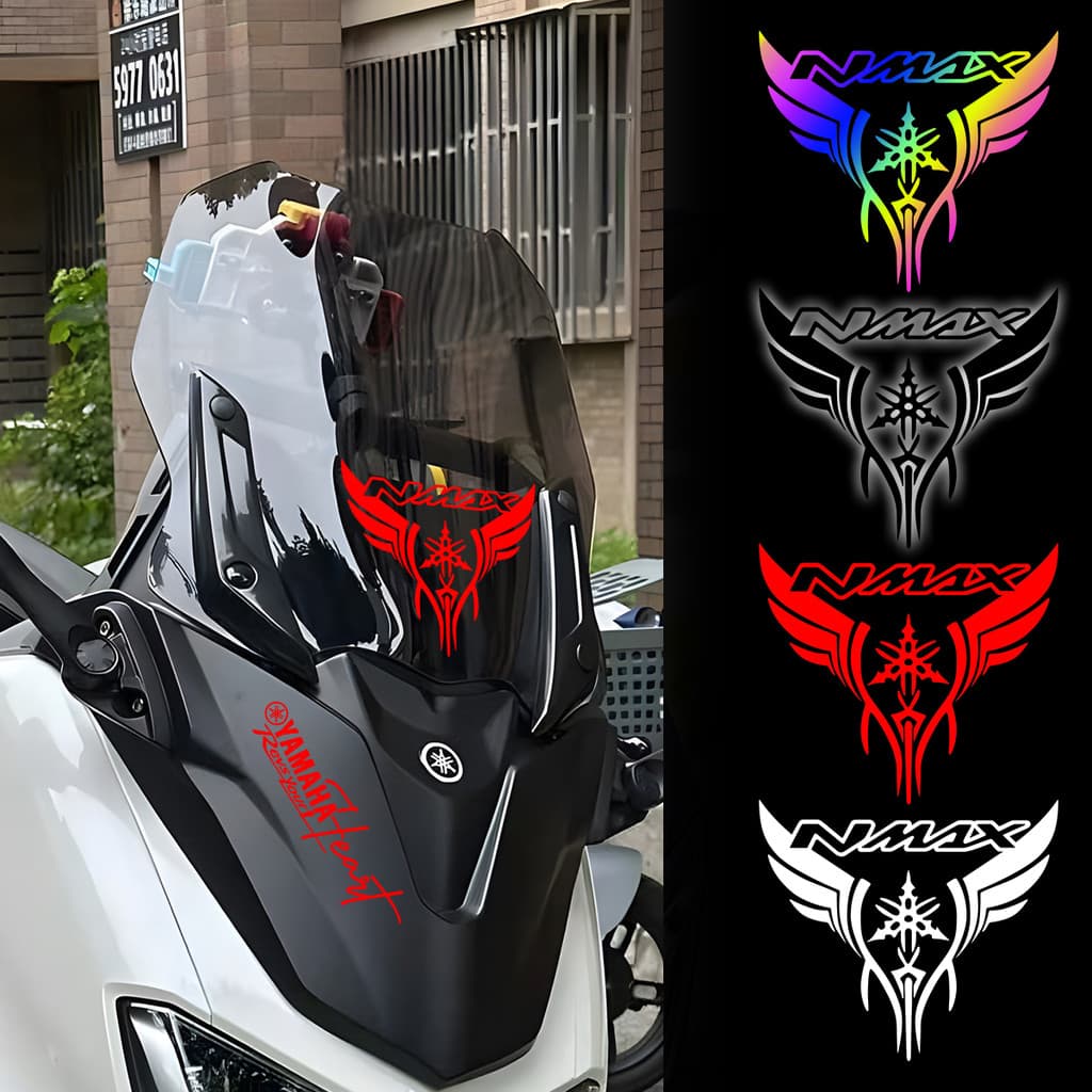 Nmax สติ๊กเกอร์ติดรถจักรยานยนต์สะท้อนแสงรถมอเตอร์ไซด์กระจกดึงดอกไม้รูปลอกสําหรับ Yamaha Nmax Nmax 155 V2 Turbo