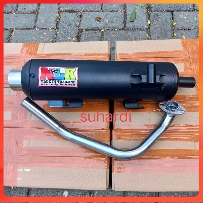 ท่อแข่งมาตรฐานสําหรับ Scoopy i Zoomer Nouvo Click 110i Click 125i Click 150i 160i, PCX 150, PCX 160, Adv 150, Adv 160, Nmax 155, Aerox 155, Mio Fino, Mio Fino, Mio Fino, Mio carb, Mio Mio 125, read125, i-con aerox v1 raciengabis