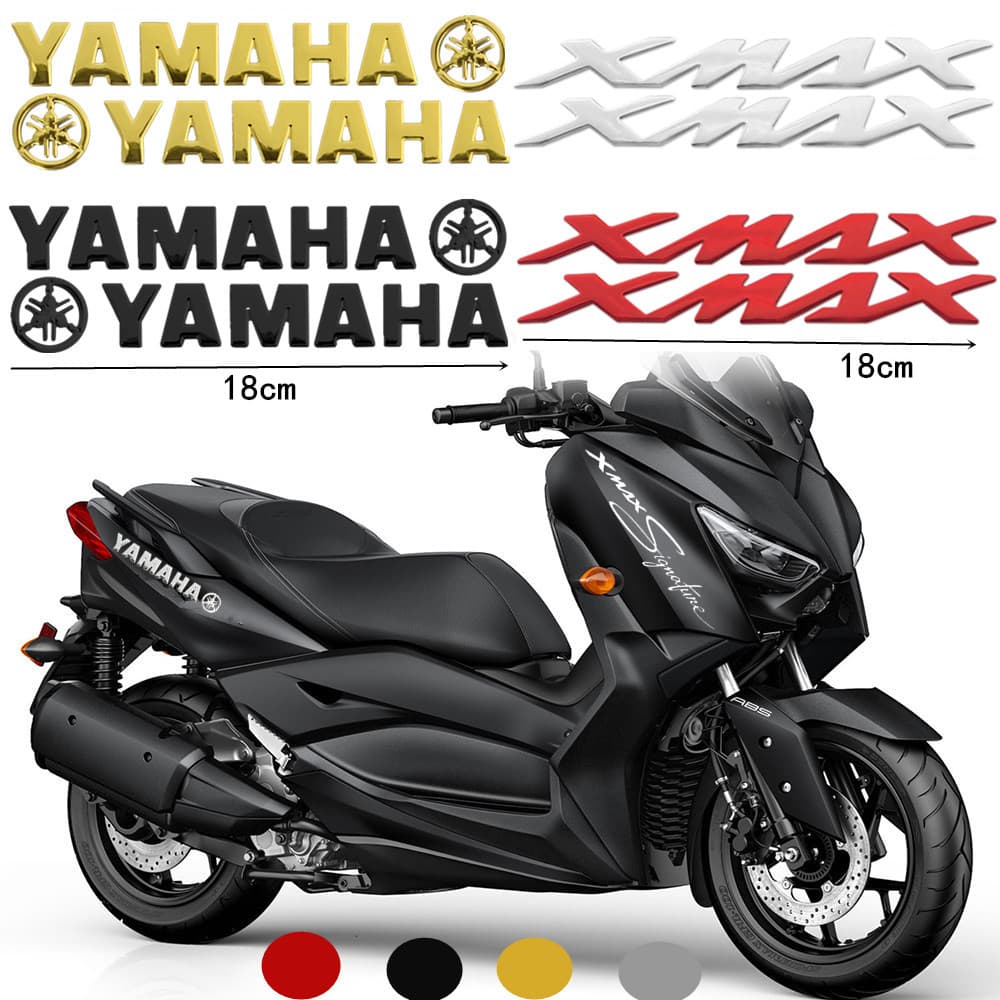 Multi-สี 3D Yamaha สติกเกอร์โลโก้กาวนุ่มรูปลอก XMAX ลายเซ็นสติกเกอร์สะท้อนแสงสําหรับ Yamaha Xmax300 Xmax X 125 250 300 400