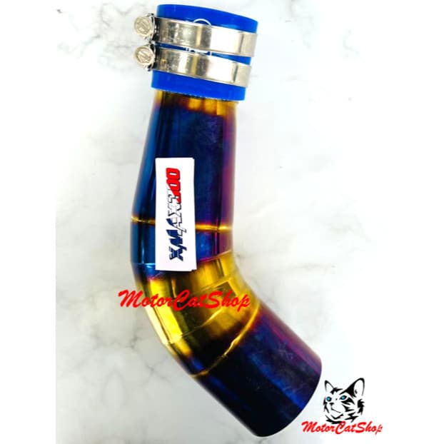 ท่อร่วมไอดี (สแตนเลส) Titanium Gold X-MAX XMAX250 XMAX300 คันเร่งท่ออากาศ X-MAX